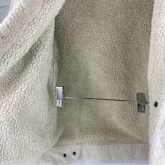 LEVI’S STRAUSS WOMAN OVERSIDE CORDUROY SHERPA JACKET SIZE XS - Picture 11 of 13